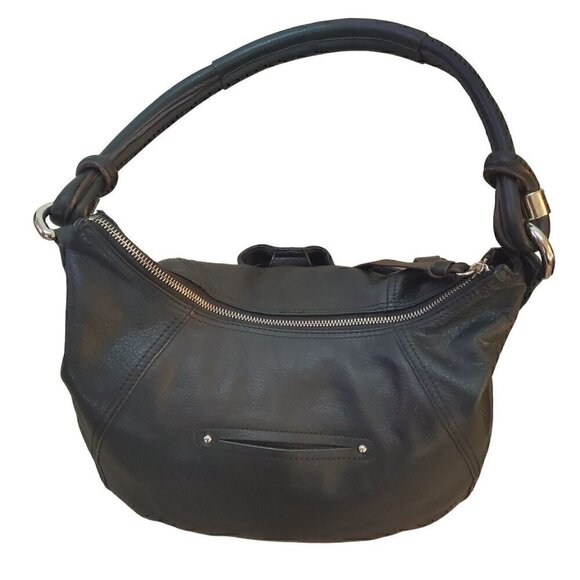 B Makowsaki Black Leather Shoulder Bag - Picture 3 of 11